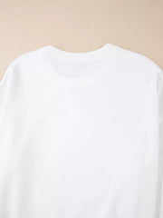 Halloween Pumpkin Patched Pattern Long Sleeve Sweatshirt