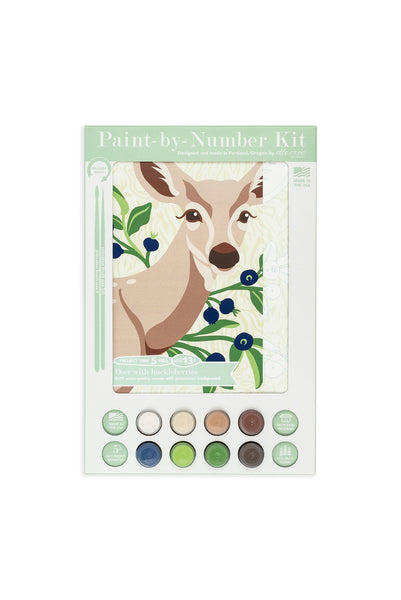 Deer with Huckleberries | 8x10 paint-by-number kit
