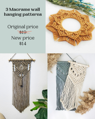 Macrame PDF pattern bundle - Wall hangings - Beginner friendly