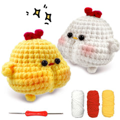 Animal Crochet Kit Beginner Starter Set DIY Knitting Supplies