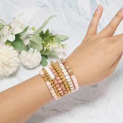 DIY Clay Beads Bracelet Kit Letter Beads Jewelry Making