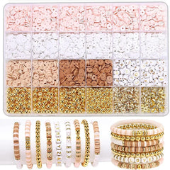 DIY Clay Beads Bracelet Kit Letter Beads Jewelry Making