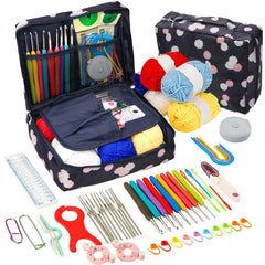 Beginner Crochet Kit Hook Set Yarn Portable Knitting Supplies