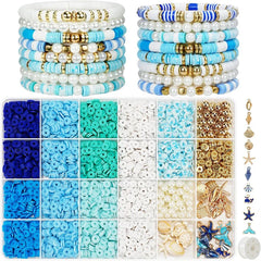 Ocean Summer Bracelet Kit Clay Beads DIY Jewelry Making