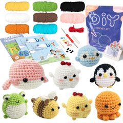 Animal Crochet Kit Beginner Starter Set DIY Knitting Supplies