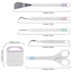 6pcs Craft Vinyl Weeding Tools Set - DIY Silhouette & Carving Kit for Cricut Makers