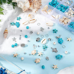 Ocean Summer Bracelet Kit Clay Beads DIY Jewelry Making