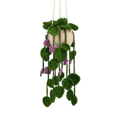 Crochet Hanging Plant Kit Easy DIY Yarn Knitting Tools