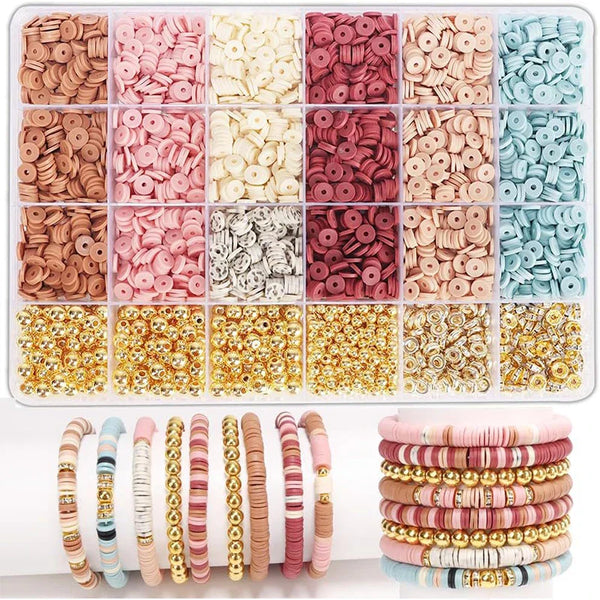 DIY Clay Beads Bracelet Kit Letter Beads Jewelry Making