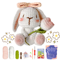 Animal Crochet Kit Beginner Starter Set DIY Knitting Supplies