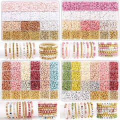 DIY Clay Beads Bracelet Kit Letter Beads Jewelry Making