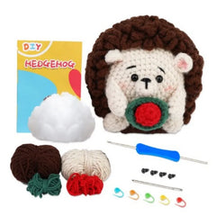 Beginner Crochet Animal Kit Yarn Tools Video Tutorial DIY
