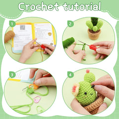 Beginner Crochet Kit Complete Supplies Video Tutorial DIY Craft