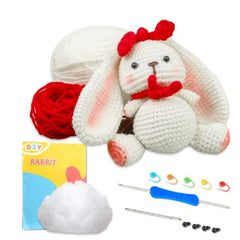 Beginner Crochet Animal Kit Yarn Tools Video Tutorial DIY