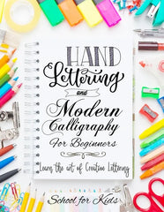 Hand Lettering Modern Calligraphy Beginners Creative Lettering Guide Book