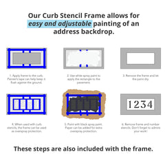 Curb Stencil Kit For Address Painting
