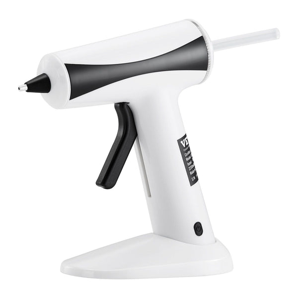 Hot Glue Gun, Rechargeable Cordless Glue Gun, Mini Wireless Hot Glue Gun Kit with 2200mAh Battery, 20 Pcs Glue Sticks, Fast Preheating & High Temp, for Crafts, Arts, DIY, Quick Home Repairs