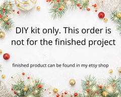 DIY Christmas ornament kit. Macrame christmas ornament set. Christmas craft kits for adults and kids. Boho ornament. Christmas home decor