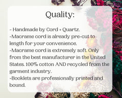 Macrame wall hanging kit "May". Beginner DIY  kits