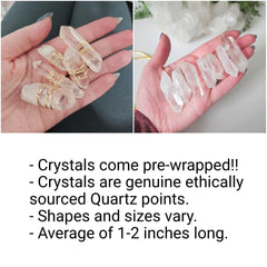 Macrame moon and crystal DIY KIT. Beginner tutorial and materials.