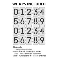 Curb Stencil Kit For Address Painting
